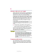 Preview for 6 page of Toshiba PX30 - A Series User Manual