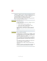 Preview for 22 page of Toshiba Qosmio F25 User Manual