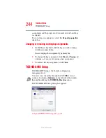 Preview for 244 page of Toshiba Qosmio F25 User Manual