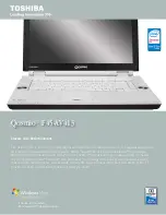 Toshiba Qosmio F45-AV413 Specification preview