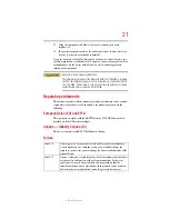 Preview for 21 page of Toshiba Qosmio G45 User Manual