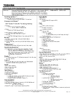 Toshiba R10-S4421 Specifications preview