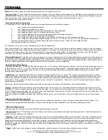 Preview for 4 page of Toshiba R25-S3513 Specifications