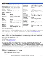 Preview for 3 page of Toshiba R400 S4834 1.2 Specifications