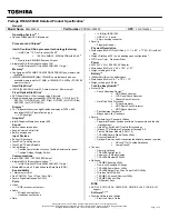 Preview for 1 page of Toshiba R500-S5002X Specifications