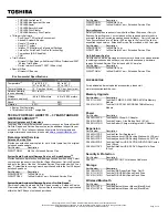 Preview for 2 page of Toshiba R500-S5003 Specifications