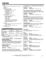 Preview for 2 page of Toshiba R500-S5005 Specifications