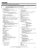 Preview for 1 page of Toshiba R500 S5007V - Portege - Core 2 Duo 1.33 GHz Specifications