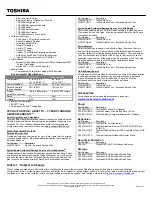 Preview for 2 page of Toshiba R500 S5007V - Portege - Core 2 Duo 1.33 GHz Specifications