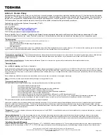 Preview for 3 page of Toshiba R500 S5007V - Portege - Core 2 Duo 1.33 GHz Specifications