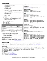 Preview for 2 page of Toshiba R700-S1311 Specifications