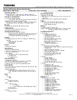 Preview for 1 page of Toshiba R700-S1320 Specifications