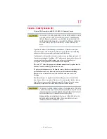 Preview for 17 page of Toshiba R830-Landis User Manual