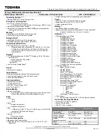 Toshiba R835-P70 Specifications preview