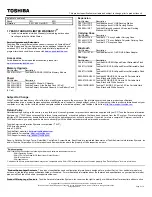 Preview for 2 page of Toshiba R835-P75 Specifications