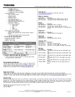 Preview for 2 page of Toshiba R840-S8412 Specifications