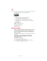 Предварительный просмотр 10 страницы Toshiba R930-Landis-PT331U-0J30D7G1 User Manual