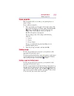 Предварительный просмотр 77 страницы Toshiba R930-Landis-PT331U-0J30D7G1 User Manual