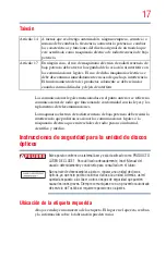 Preview for 17 page of Toshiba R930-SP3243KL (Spanish) Manual Del Usuario