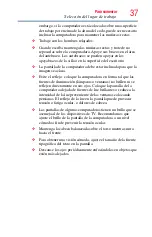 Preview for 37 page of Toshiba R930-SP3243KL (Spanish) Manual Del Usuario