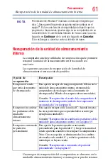 Preview for 61 page of Toshiba R930-SP3243KL (Spanish) Manual Del Usuario