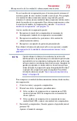 Preview for 73 page of Toshiba R930-SP3243KL (Spanish) Manual Del Usuario