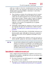 Preview for 81 page of Toshiba R930-SP3243KL (Spanish) Manual Del Usuario