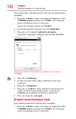 Preview for 140 page of Toshiba R930-SP3243KL (Spanish) Manual Del Usuario