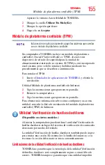 Preview for 155 page of Toshiba R930-SP3243KL (Spanish) Manual Del Usuario