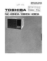 Toshiba RAC-30BHE3A Service Data preview