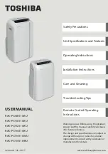 Toshiba RAC-PD0811CRU User Manual preview