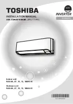 Предварительный просмотр 1 страницы Toshiba RAS-05, RAS-07 Installation Manual