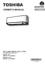 Предварительный просмотр 1 страницы Toshiba RAS-07 series Owner'S Manual