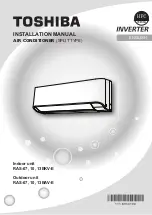 Toshiba RAS-07BAV-E Installation Manual предпросмотр