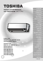 Предварительный просмотр 1 страницы Toshiba RAS-10N3AV2 Series Installation Manual
