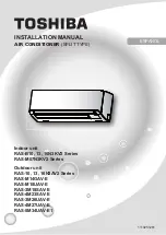 Предварительный просмотр 12 страницы Toshiba RAS-10N3AV2 Series Installation Manual