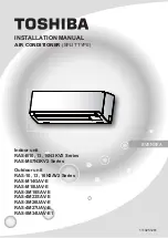 Предварительный просмотр 155 страницы Toshiba RAS-10N3AV2 Series Installation Manual