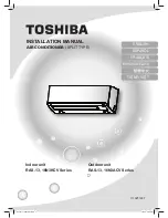 Preview for 1 page of Toshiba RAS-13N3ACV Series Installation Manual