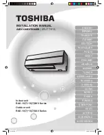 Preview for 1 page of Toshiba RAS-16 SKV Series Installation Manual