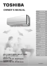 Предварительный просмотр 1 страницы Toshiba RAS-167SAV Series Owner'S Manual