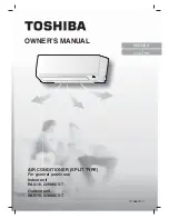 Toshiba RAS-16N3KCV-T Owner'S Manual preview