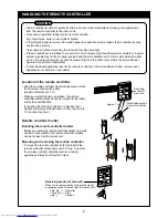 Предварительный просмотр 11 страницы Toshiba RAS-3M23GACV-E
RAS-4M27GACV-E Owner'S Manual