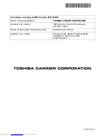 Preview for 216 page of Toshiba RAS-M10SMUCV-E Owner'S Manual