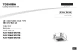 Toshiba RAV-GM301ATP-E Owner'S Manual preview