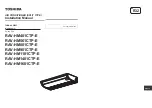 Preview for 1 page of Toshiba RAV-HM1101CTP-E Installation Manual