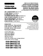 Preview for 1 page of Toshiba RAV-SM1102CT-E Installation Manual