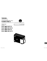 Toshiba RAV-SM304ATJP-E Installation Manual предпросмотр