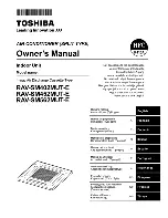 Toshiba RAV-SM402MUT-E Owner'S Manual предпросмотр