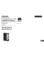 Preview for 1 page of Toshiba RAV-SP1104AT-A Installation Manual