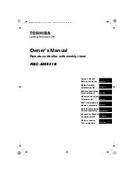 Предварительный просмотр 1 страницы Toshiba RBC-AMS41E Owner'S Manual